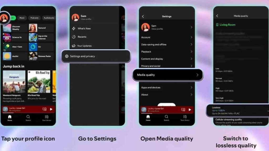Spotify Lossless Audio — Step by step guide with screenshots